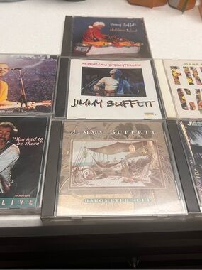 Lot of 7 Jimmy Buffett CDs Fruitcakes Christmas Island Barometer Soup Lizard +